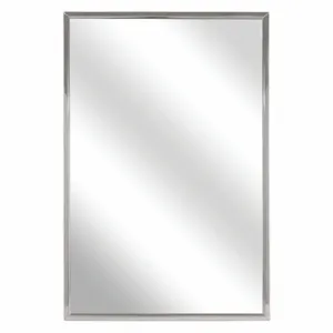 BRADLEY 781-072360 Mirror, Framed, 72 Inch Width, Glass Body, Stainless Steel Frame, 36 Inch Height | CJ2VAW 33KK38