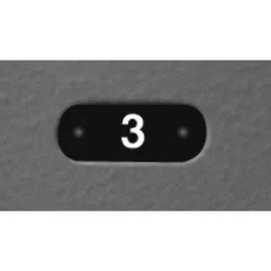 BRADLEY LENOXNUMBERS Number Plate W 1 5/8 Inch H 1/2 Inch Black | AC4DML 2YV64