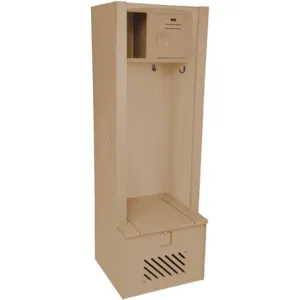 BRADLEY LK242472GHM-202 Open Front Gear Locker W 24 D 24 Beige | AE4NJH 5LYD9