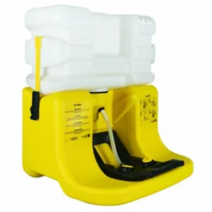 BRADLEY S19-921 Eye Wash Station, Yellow, 24 3/8 x 22 x 19 Inch Size, Wall or Cart Mounting | CD4EDU 4YF98