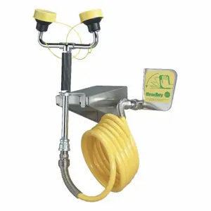 BRADLEY S1944022ABC Face And Body Spray, Stationary, 12 Feet Recoiling Hose, Dual Heads | AC8UDM 3DUT8