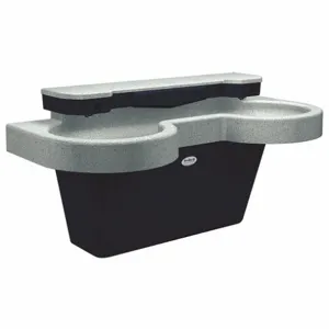 BRADLEY S93-723 Wash Fountain, Empire Gray, Terreon, Rectangular, 21 1/2 Inch Width, Standard Drain | CJ3TYJ 46KK19