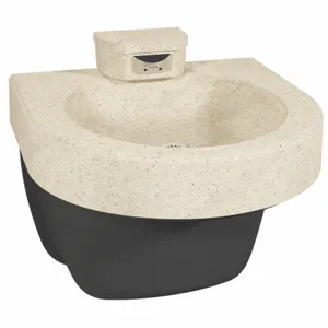 BRADLEY S93-726 Wash Fountain, Sand, D-Shape, 21 1/4 Inch Width, Standard Drain Size, Sensor | CJ3TYL 46KK22