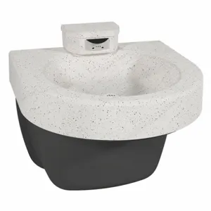 BRADLEY S93-728 Wash Fountain, White Sand, D-Shape, 21 1/4 Inch Width, 1 Stations | CJ3TYH 46KK24