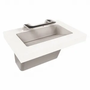 BRADLEY S93-754 Bathroom Sink, Sensor, With Washbar, Silver, Terreon, 34 Inch Length | CH9QTQ 447J87