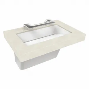 BRADLEY S93-755 Bathroom Sink, Sensor, With Washbar, Pebble Beach, Terreon, 34 Inch Length | CH9QTP 447J88