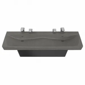 BRADLEY TLX-2-0032 Station Handwashing Sink, 0.5 gpm, Deck, 47 3/4 x 14 1/4 Bowl Size, 6 Inch Bowl Depth | CJ3MZC 61KW52