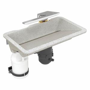 BRADLEY WB2-WB-ER1-0050 Undermount Sink Kit, 24 Inch Overall Length, 14 7/16 Inch Overall Width | CJ3RJH 60NK13