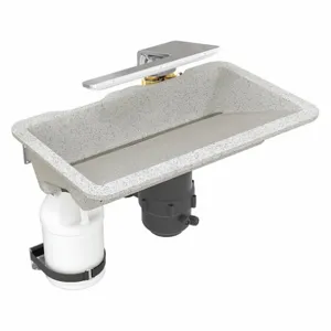 BRADLEY WB2-WB-ER1-0052 Undermount Sink Kit, 24 Inch Overall Length, 14 7/16 Inch Overall Width | CJ3RJW 60NK15