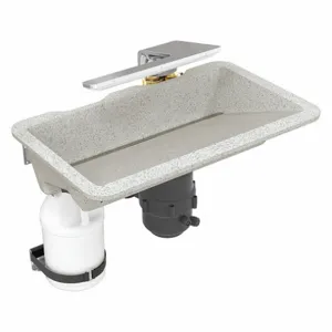 BRADLEY WB2-WB-ER1-0049 Undermount Sink Kit, 24 Inch Overall Length, 14 7/16 Inch Overall Width | CJ3RJT 60NK12