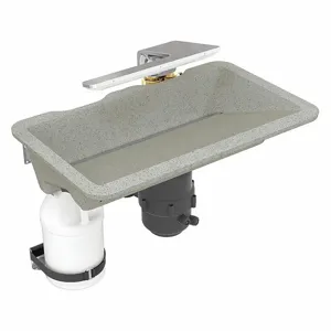 BRADLEY WB2-WB-ER1-0055 Undermount Sink Kit, 24 Inch Overall Length, 14 7/16 Inch Overall Width | CJ3RJQ 60NK18