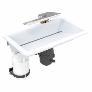 BRADLEY WB2-WB-TR1-0054 Undermount Sink Kit, Alpine White, 24 1/2 Inch Overall Length, Sensor | CJ3RJK 60NK09