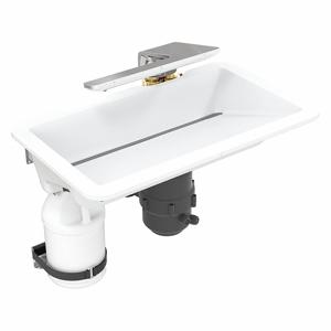 BRADLEY WB2-WB-TR1-0049 Undermount Sink Kit, Designer White, 24 1/2 Inch Overall Length, Sensor | CJ3RJV 60NK04
