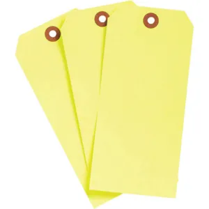 BRADY 102079 Blank Tag Cardstock Flour Yellow PK1000 | AH4ZHW 35RZ49