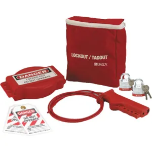 BRADY 102693 Portable Lockout Kit Filled 7 Components | AC3RWE 2VU50