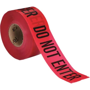 BRADY 102824 Barricade Tape Red/black 1000 Feet x 3 In | AA7GRX 15Y405