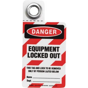 BRADY 105722 Padlock Tag Each | AD2GKB 3PDD6