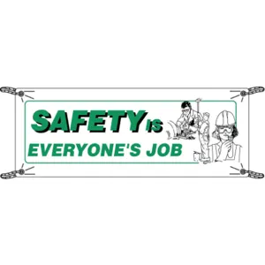 BRADY 106291 Safety Banner 3-1/2 x 10 Feet Vinyl | AD4CZQ 41F297