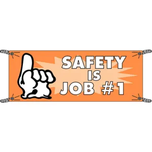 BRADY 106292 Safety Banner 3-1/2 x 10 Feet Vinyl | AD4CZR 41F298