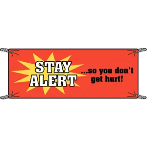 BRADY 106300 Safety Banner 3-1/2 x 10 Feet Vinyl | AD4DAA 41F307