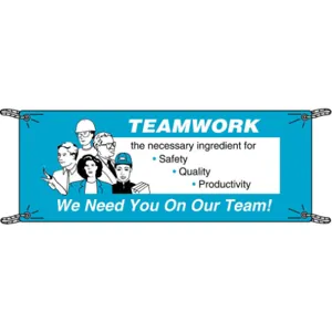 BRADY 106303 Safety Banner 3-1/2 x 10 Feet Vinyl | AD4DAB 41F308