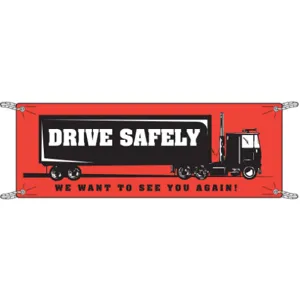 BRADY 106317 Safety Banner 3-1/2 x 10 Feet Vinyl | AD4CZN 41F295