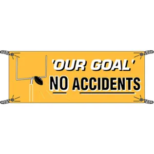 BRADY 106324 Safety Banner 3-1/2 x 10 Feet Vinyl | AD4DAV 41F325