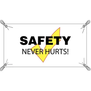 BRADY 106330 Safety Banner 3-1/2 x 10 Feet Vinyl | AD4DBB 41F331