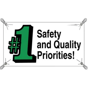 BRADY 106332 Safety Banner 3 x 5 Feet Vinyl | AD4DBD 41F333