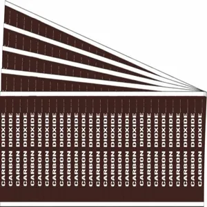 BRADY 108708-PK Pipe Marker, Legend: Carbon Dioxide, Iiar System Abbreviation Not Applicable | CH6HPR 781WY3