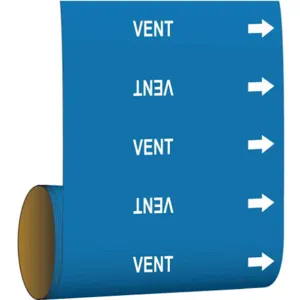 BRADY 109845 Pipe Marker 30 Feet Height x 8 Inch Width Vinyl | AF6ZWV 20TE75