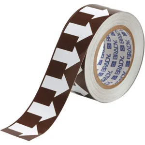 BRADY 109929 Arrow Tape White/brown 2 Inch Width | AE3ZDZ 5GXF6