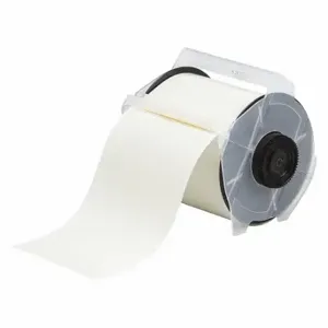 BRADY 113105 Continuous Label Roll, 4 Inch X 100 Ft, Vinyl, Clear, Outdoor, 0.004 Inch Label Thick | CP2JML 1ANA4