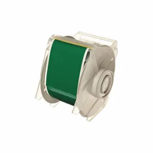 BRADY 113124 Continuous Label Roll, 2 1/4 Inch X 100 Ft, Vinyl, Green, Outdoor | CP2JGH 3PU44