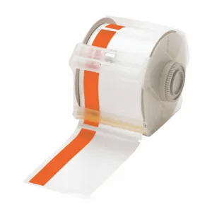 BRADY 113156 Continuous Label Roll, 2 1/4 Inch X 100 Ft, Vinyl, White, Outdoor, 0.004 Inch Label Thick | CP2JGT 13K865