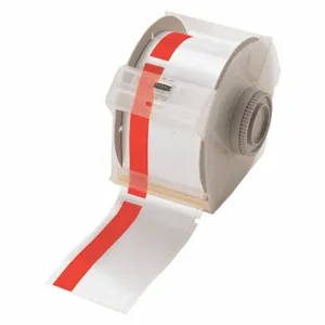 BRADY 113157 Continuous Label Roll, 3 Inch X 100 Ft, Vinyl, White, Outdoor, 0.004 Inch Label Thick | CP2JJQ 13K869