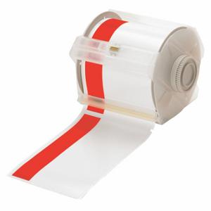 BRADY 113161 Continuous Label Roll, 4 Inch X 100 Ft, Vinyl, White, Outdoor, 0.004 Inch Label Thick | CP2JNG 13K872