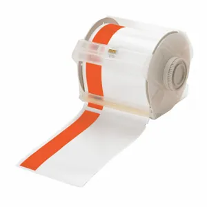 BRADY 113162 Continuous Label Roll, 4 Inch X 100 Ft, Vinyl, White, Outdoor, 0.004 Inch Label Thick | CP2JNJ 13K871