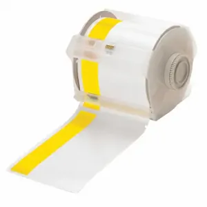 BRADY 113163 Continuous Label Roll, 4 Inch X 100 Ft, Vinyl, White, Outdoor, 0.004 Inch Label Thick | CP2JNK 13K873