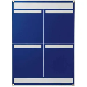 BRADY 114611 Lean Metric Board 25 Inch x 34.25in Blue | AA7HPR 15Y906