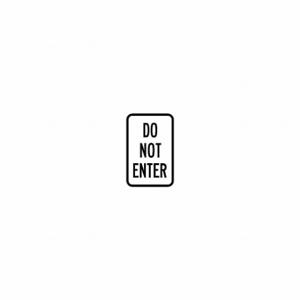 BRADY 115223 Traffic Sign, 18 X 12 Inch Nominal Sign Size, 0.090 Inch, High Intensity Prismatic | CP2AWL 3PLV6