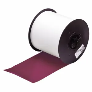 BRADY 115751 Continuous Label Roll, 1 1/8 Inch X 100 Ft, Vinyl, Purple, Outdoor, 0.004 Inch Label Thick | CP2HWW 14A526