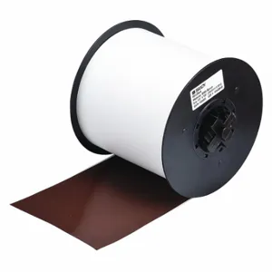 BRADY 115759 Continuous Label Roll, 4 Inch X 100 Ft, Vinyl, Brown, Outdoor, 0.004 Inch Label Thick | CP2LHP 14A537