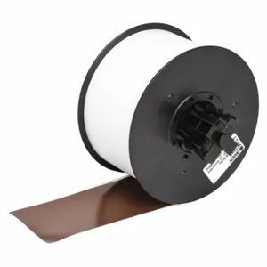 BRADY 115760 Continuous Label Roll, 2 1/4 Inch X 100 Ft, Vinyl, Brown, Outdoor, 0.004 Inch Label Thick | CP2JGB 14A530