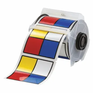 BRADY 115765 Precut Label Roll, Nfpa Diamond, 4 x 4 Inch Size, Vinyl, White, Outdoor, 240 Labels | CP2KRG 3MU33