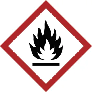 BRADY 118822 Label Ghs Flammable Vinyl 16/sheet | AC8AKZ 39F463