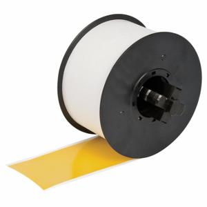 BRADY 120855 Continuous Label Roll, 2 1/4 Inch X 110 Ft, Vinyl, Yellow, Indoor/Outdoor | CP2JHH 1AMY7