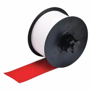 BRADY 120856 Continuous Label Roll, 2 1/4 Inch X 110 Ft, Vinyl, Red, Indoor/Outdoor | CP2JHF 1AMY8