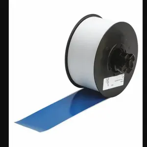 BRADY 120858 Continuous Label Roll, 2 1/4 Inch X 110 Ft, Vinyl, Blue, Indoor/Outdoor | CP2JHC 1AMZ1