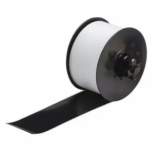 BRADY 120860 Continuous Label Roll, 2 1/4 Inch X 110 Ft, Vinyl, Black, Indoor/Outdoor | CP2JHB 3CFL7